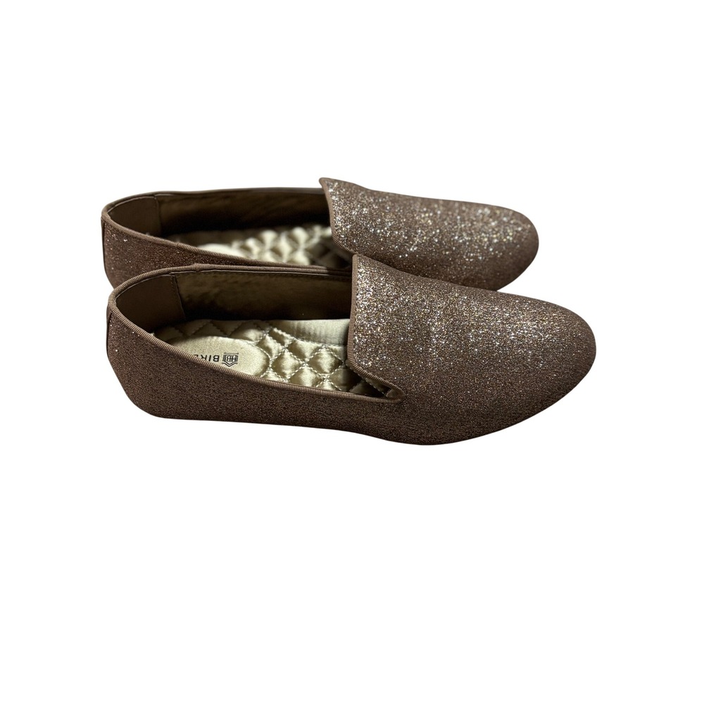 Birdies The Starling Rose Gold Glitter Loafers Flats Women's Size 6.5